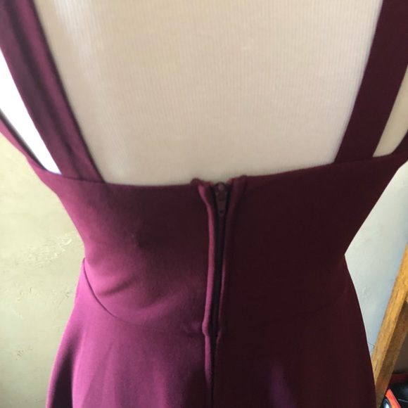 Juniors B Darlin Burgundy Semi-formal Dress - Picture 4 of 7